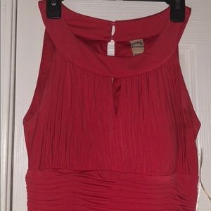 Red soft flow-y dress